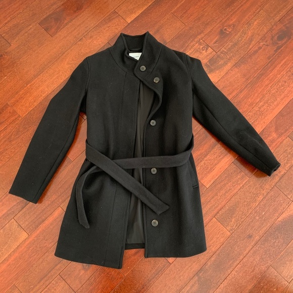 Old Navy Jackets & Blazers - MATERNITY Old Navy Black Pea Coat with Belt